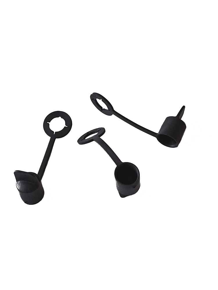 Ersatz-VENTILDECKEL AirGo | Schwarz | 3 Stück