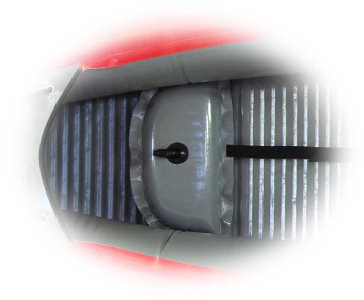 OPĚRKA NOŽNÍ PŘEDNÍ 38x19 cm THAYA | Dropstitch | Tmavě šedá